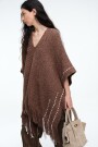 PONCHO SIN MANGAS Marron