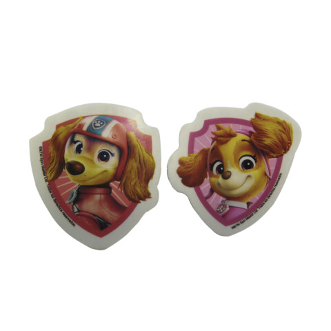 Pack x 2 Goma de Borrar Paw Patrol 4 cm FUCSIA/ROSA
