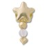 Jibbitz Gold Star with Heart Dangle Multicolor