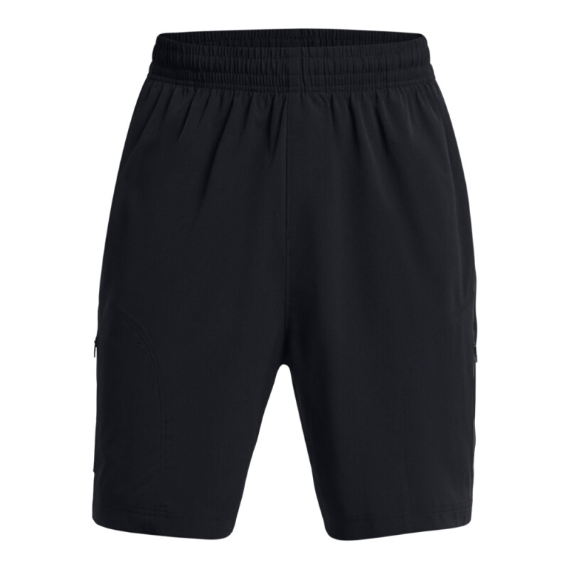UA Unstoppable Vented Short-GRY BLK-001
