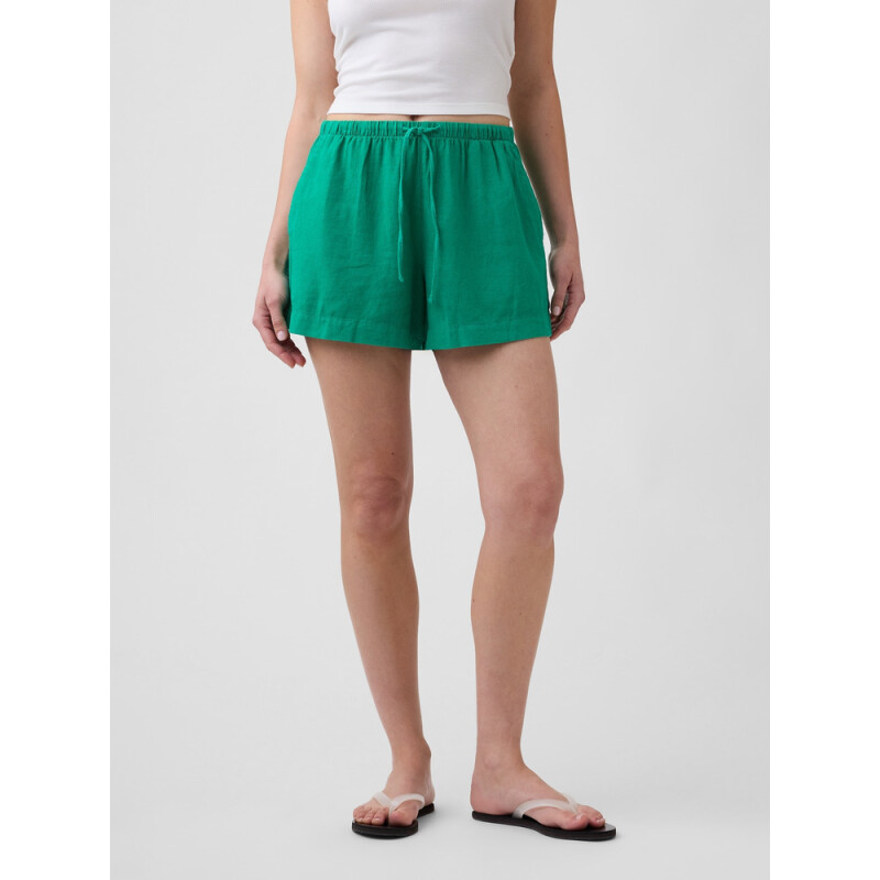 V-LINEN 4IN EASY SHORT DELUXE GREEN