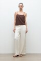 Pantalon recto crudo
