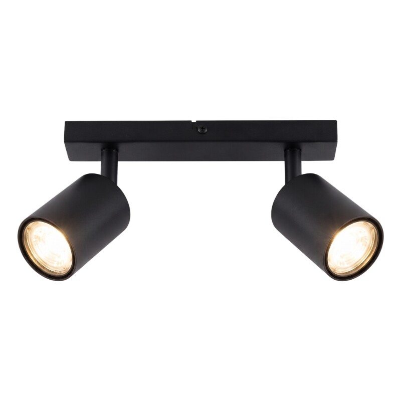 AASOL20 Luminaria de Techo Leticia Doble Negra