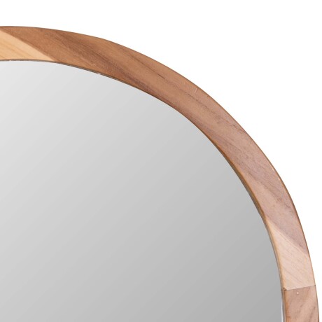 ESPEJO REDONDO 100CM MADERA-DE-TECA NATURAL-BEIGE NATURAL
