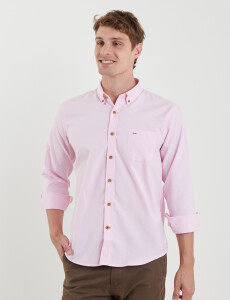 012587 CAMISA HARRINGTON LABEL Rosado