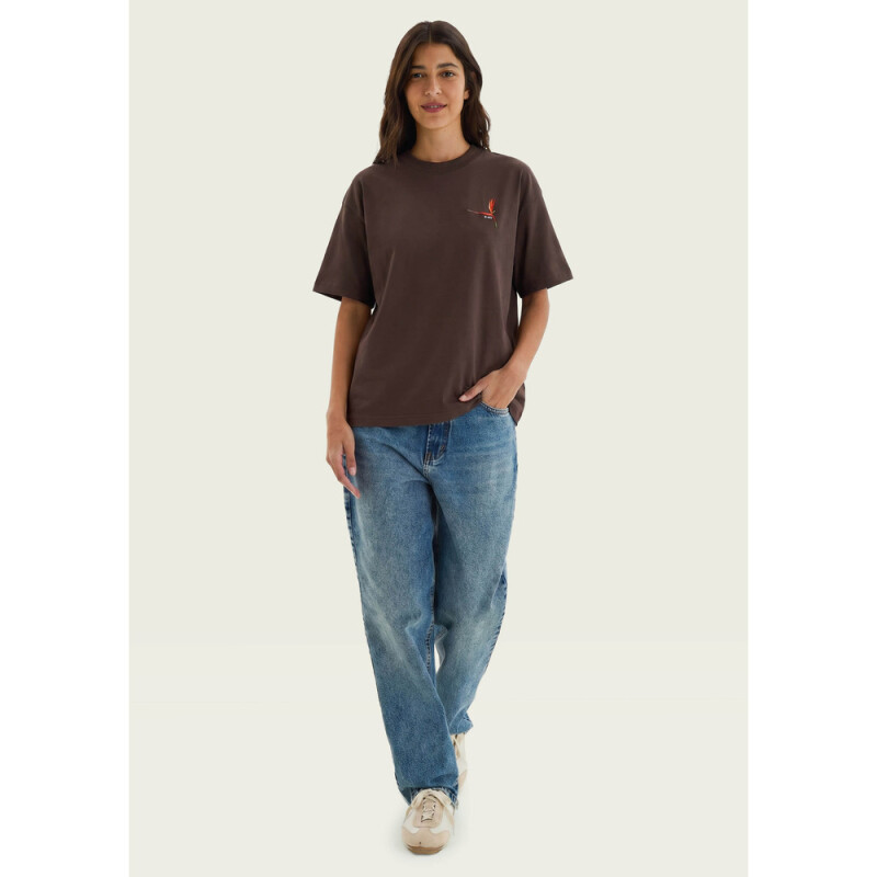 BLUSA MM FEM MARROM ESCURO