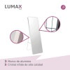 Espejo de pie o pared Glamour Lumax 165x60 cm living dormitorio Blanco