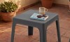 Sillón De Jardín Set X4 Skarpo Apilable + Mesa Master Negro