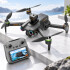 Drone Plegable T18p Con Control Remoto Con Pantalla Y Luces Led Rgb DRONE 2 CAMARAS 896-1