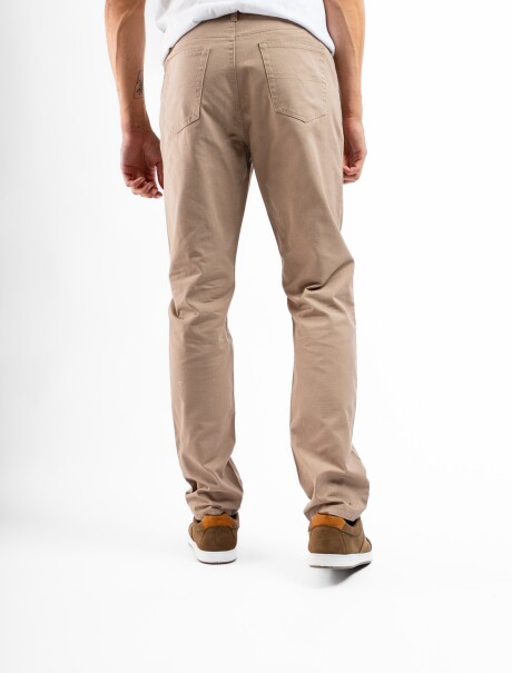 Pantalón Canvas Algodón Clásico Beige