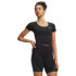 Vanish Seamless Crop Zip SS-BLK BLK-001