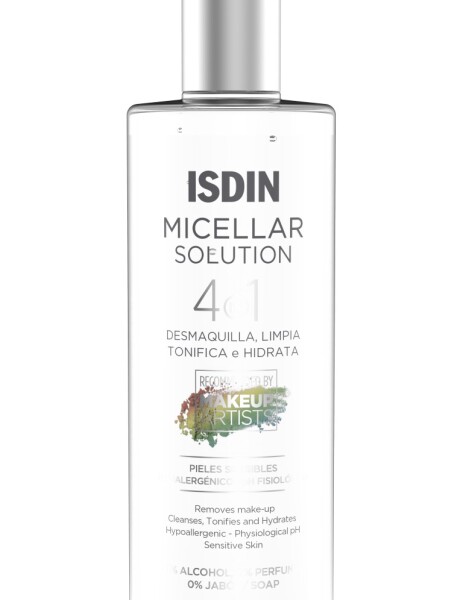 Agua micelar desmaquillante micellar solution Isdin 4 en 1 Agua micelar desmaquillante micellar solution Isdin 4 en 1