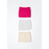 KIT COM 3 CALCINHAS FEM ROSA/OFF WHITE/BEGE
