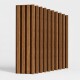 Set x10 Panel ranurado WPC 290x16cm MARRON OSCURO