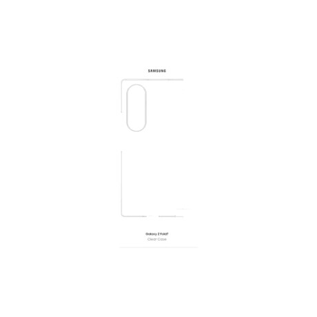 Funda Samsung Clear Case Transparente con Film Antirreflejo para Galaxy Z Fold7 Z Fold7