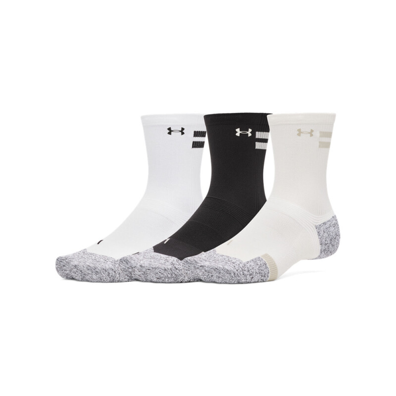 Unisex UA AD Pro 3pk Mid-WHT WHT-110