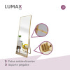 Espejo De Pie Lumax Rox Marco Rectangular 80 x 180cm Dorado