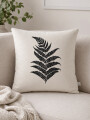 FUNDA DE ALMOHADON LILLE HOJA NEGRO