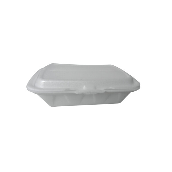 BANDEJA DE ESPUMA BLANCA CON TAPA 23X14X8 CM. BLANCO