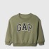 V-OVERSIZED LOGO CREW WALDEN GREEN