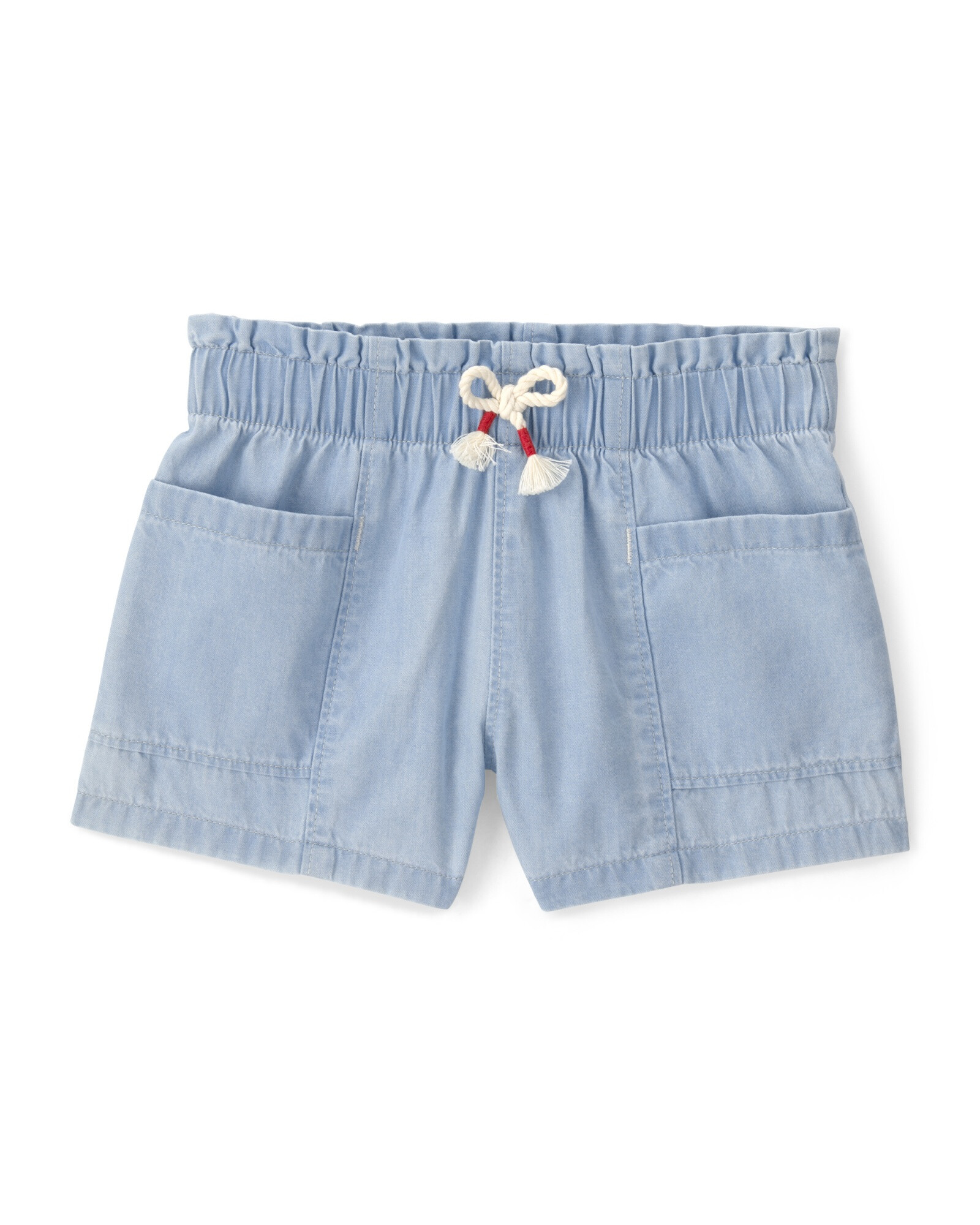 Short de chambray, con bolsillos Sin color