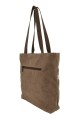 Bolso Tote de Lona Casual Marrón