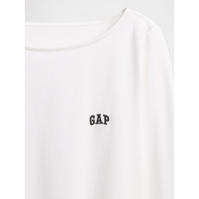 INTL LS CROPPED BOAT TEE FRESH WHITE