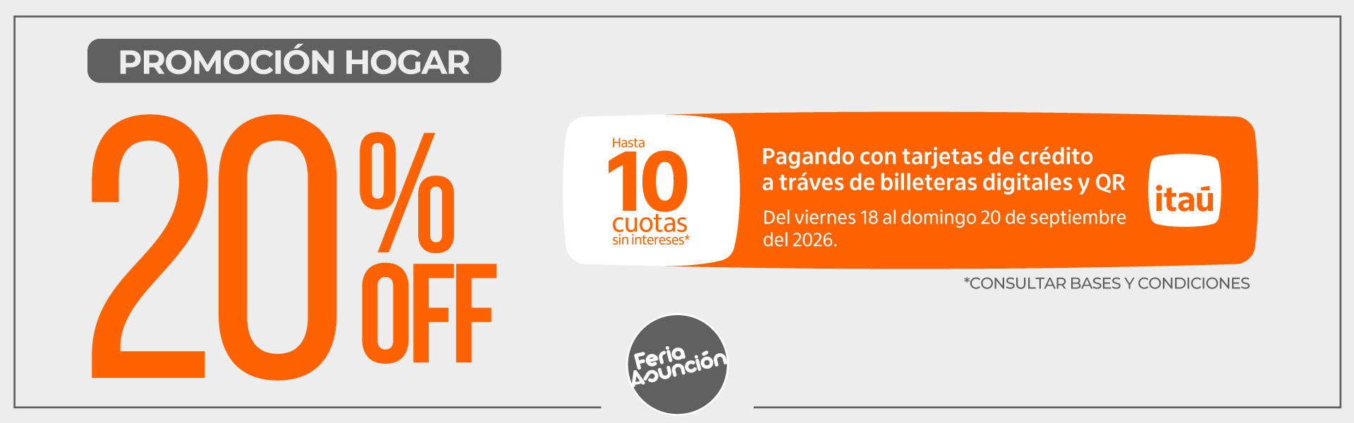 Itaú 20% y 10 CSI