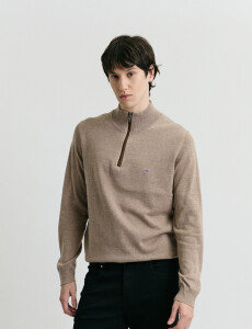 470996 SWEATER MEDIO CIERRE HARRINGTON LABEL Tostado