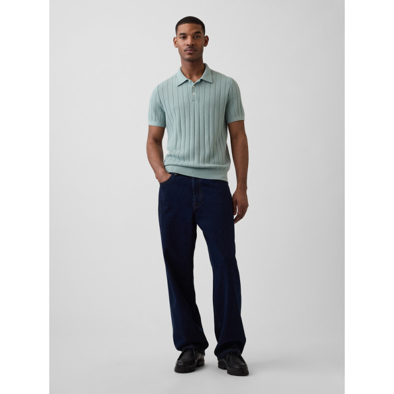 SS SWEATER POLO SAGE 2