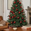 Set x24 chirimbolos 6 cm para árbol de navidad Rojo