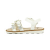 Sandalias Niñas Angus Dos Tiras Con Estrellas Blanco