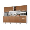 Kit de Cocina - 8 puertas 3 cajones - Apollo Blanco/Cinamomo