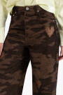 JEANS ROSES CAMO Marron