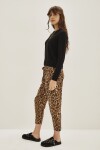 Pantalon Porter Leopard Marron