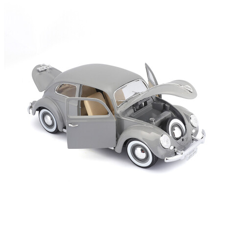 Bburago Escala 1:18 Auto de Colección Volkswagen Käfer-Beetle Gris (1955)