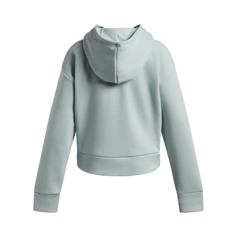 UA Rival Fleece Crop Hoodie-PNK BLU-477