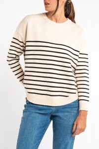 Sweater Rayado Negro