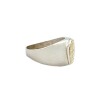 Anillo San Benito-Plata y Oro-Sin Piedra-AN5829 sinpiedra