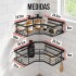 Set X2 Estantes Esquinero Organizador Baño Ducha Y Adhesivos Linea Premium Imback Color Negro Set X2 Estantes Esquinero Organizador Baño Ducha Y Adhesivos Linea Premium Imback Color Negro