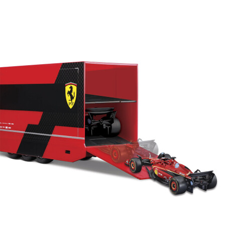 Iveco S-Way 570 Racing Transporte Ferrari Bburago Charles Leclerc U