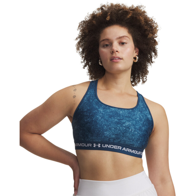 UA Crossback Mid Print-RED BLU-498