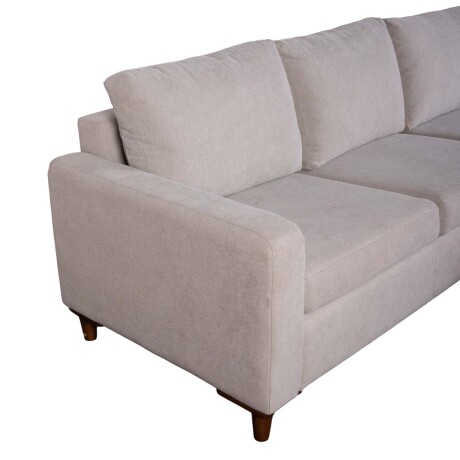 SOFÁ C/CHAISE MÁS DE 4 CUERPOS TELA NATURAL-BEIGE NAPOLI BEIGE