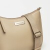 Bandolera Mia en cuero graneado Taupe