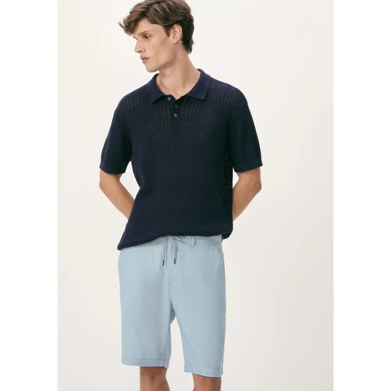 BERMUDA MASC AZUL CLARO