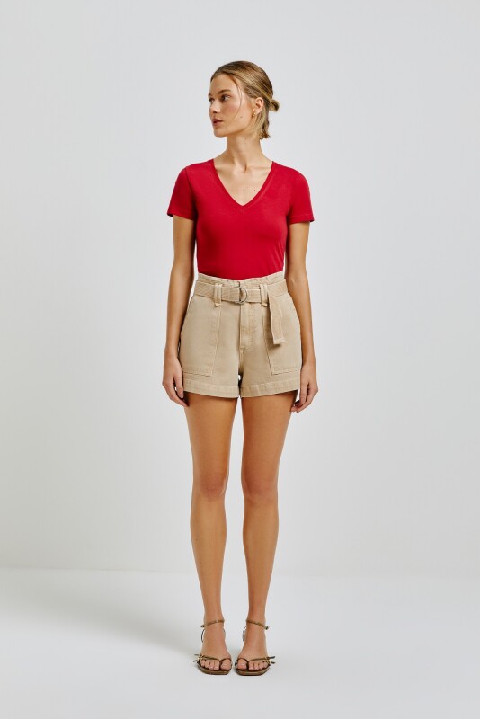 BLUSA MM FEM ROJO OSCURO