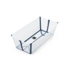 Baño Stokke Flexibath Plegable Transparente y Azul