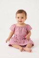 Vestido con volados en hombro ROSA
