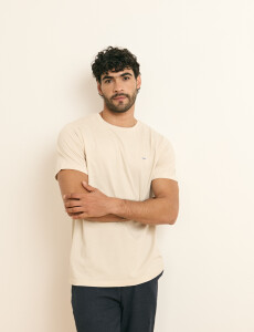 520658 T-SHIRT HARRINGTON LABEL Natural