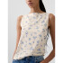 V-SL BOATNECK TANK LIGHT BLUE FLORAL